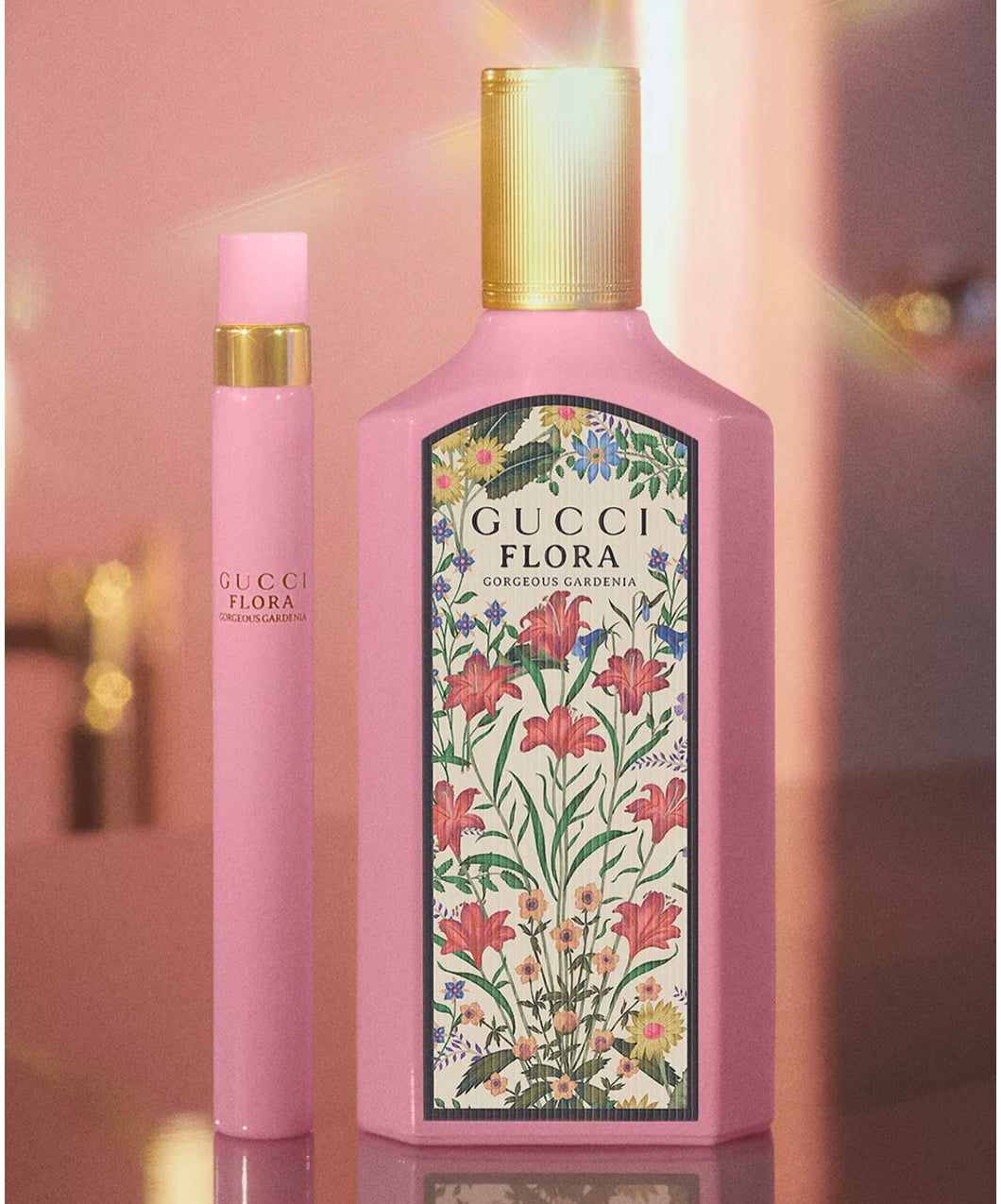 Flora Gorgeous Gardenia Eau de Parfum Spray, with Flora Gorgeous Gardenia Eau de Parfum Rollerball,